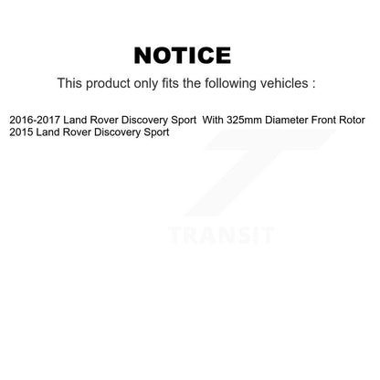 Kit de Rotor et plaquettes de frein à roulement avant et arrière (10 pièces) pour Land Rover Discovery Spor