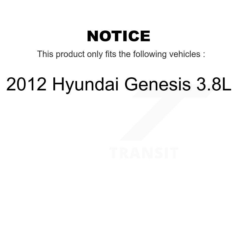 Kit de plaquettes de Rotor de frein, roulement de moyeu avant, fente percée, pour Hyundai Genesis 2012 3.8