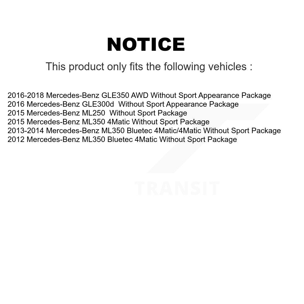 Kit de plaquettes de Rotor de frein, roulement de moyeu avant, fente de perçage, pour Mercedes-Benz ML350 GLE35