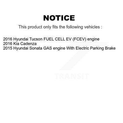 Kit de plaquettes de Rotor de frein, roulement de moyeu avant, fente percée, pour Hyundai Tucson Sonata Ki