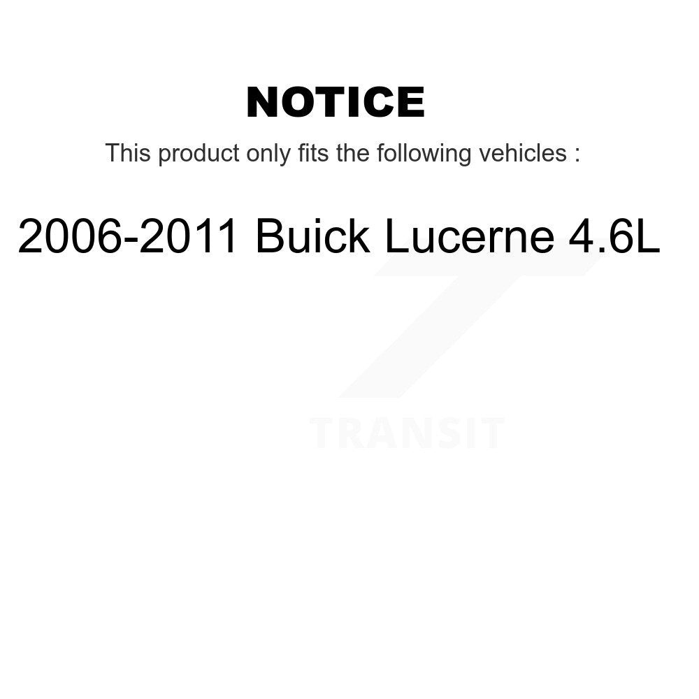 Kit de plaquettes de Rotor de frein enduites de roulement de moyeu avant et arrière (10 pièces) pour Buick Lucerne 4.6