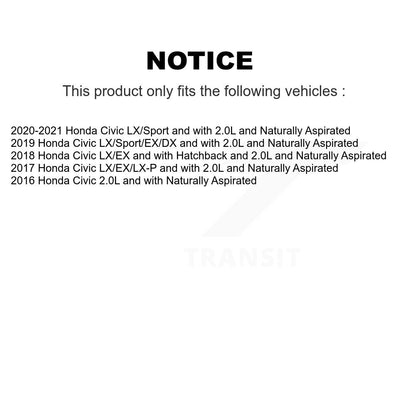 Kit de Rotor et de plaquettes de frein à disque, roulement de moyeu de roue avant et arrière (10 pièces) pour Honda Civi