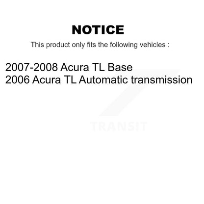 Kit de rotor de frein à disque et de plaquettes en céramique, roulement de moyeu avant et arrière (10 pièces) pour Acura T