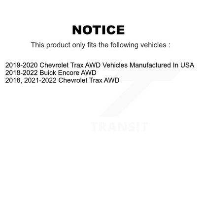 Kit de plaquettes de Rotor de frein enduites de roulement avant et arrière (10 pièces) pour Buick Encore Chevrole