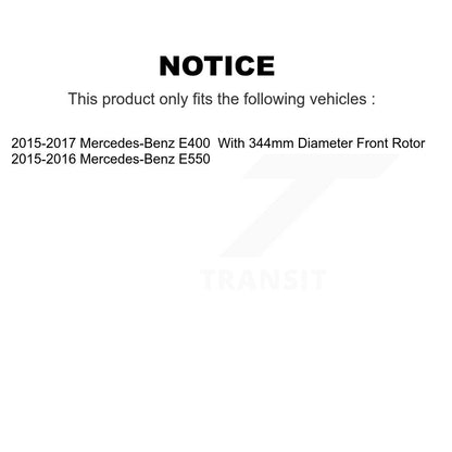 Kit de plaquettes de Rotor de frein à disque enduit de roulement de roue avant, pour Mercedes-Benz E400 E55