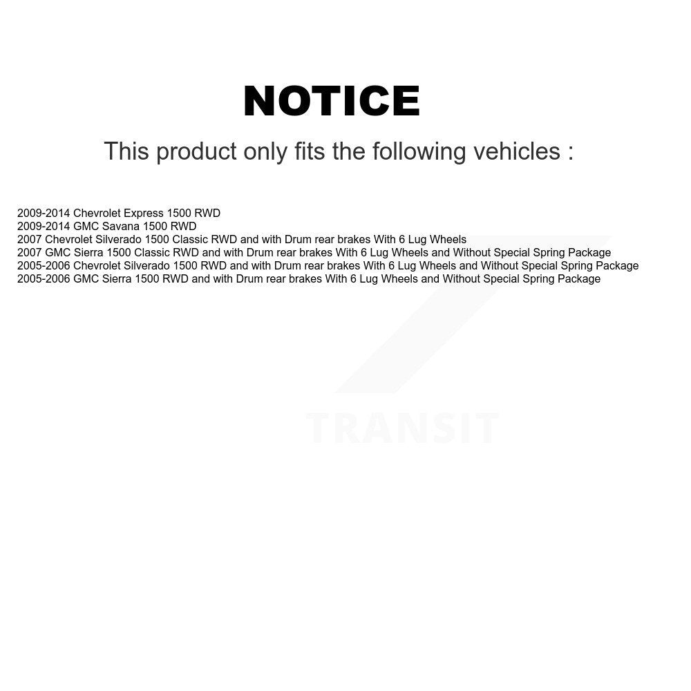 Kit de Rotor et plaquettes de frein revêtus de roulement de moyeu avant, pour Chevrolet GMC Silverado 150