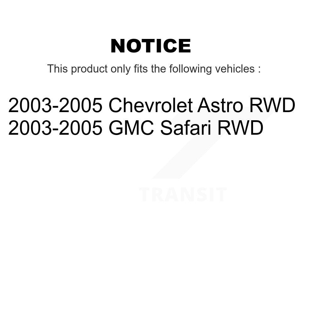 Kit de chaussures de plaquettes de Rotor de frein de manteau de roulement de moyeu avant et arrière (10 pièces) pour Chevrolet Astr