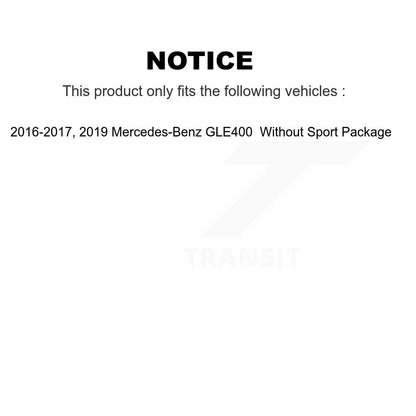 Kit de chaussures de plaquettes de Rotor de frein enduites de roulement de moyeu avant et arrière pour Mercedes-Benz GLE40