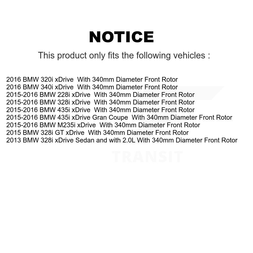 Kit de plaquettes de Rotor de frein, roulement de moyeu avant, pour BMW 328i xDrive 320i 228i 435i Gran G