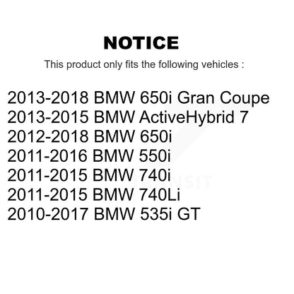 Kit de plaquettes de Rotor de frein, roulement de moyeu avant, pour BMW 650i 550i Gran Coupé 740i G