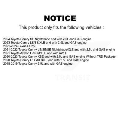 Kit de plaquettes de Rotor de frein enduit de roulement de moyeu avant, pour Toyota Camry Lexus ES250 Avalo