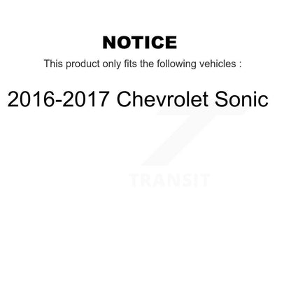 Kit de plaquettes de Rotor de frein, roulement de moyeu avant et arrière (10 pièces) pour Chevrolet Soni 16-17