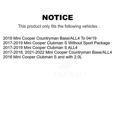 Kit de Rotor et plaquettes de frein à disque, roulement de moyeu avant, pour Mini Cooper Countryman Clubma
