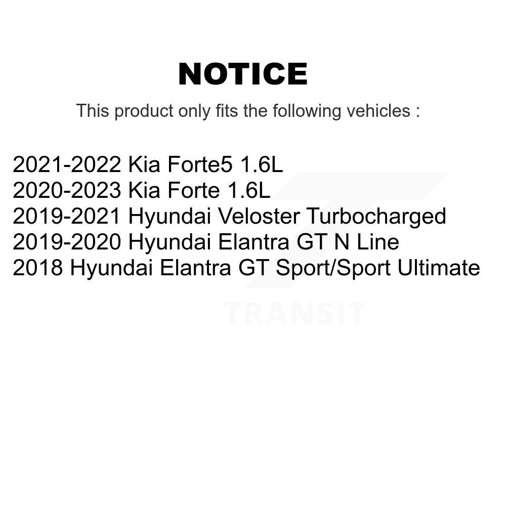 Kit de plaquettes de Rotor de frein, roulement de moyeu avant, fente percée, pour Kia Hyundai Forte Elantr
