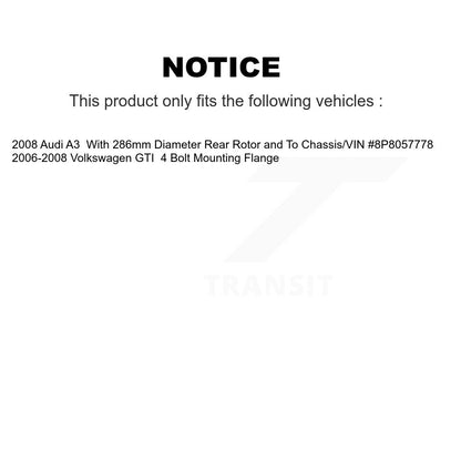 Kit de plaquettes de Rotor de frein enduites de roulement de moyeu avant et arrière (10 pièces) pour Volkswagen GTI Aud