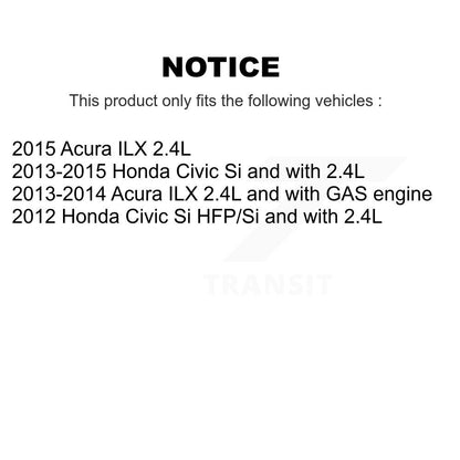 Kit de plaquettes de Rotor de frein, roulement de moyeu avant et arrière (10 pièces) pour Honda Civic Acura IL