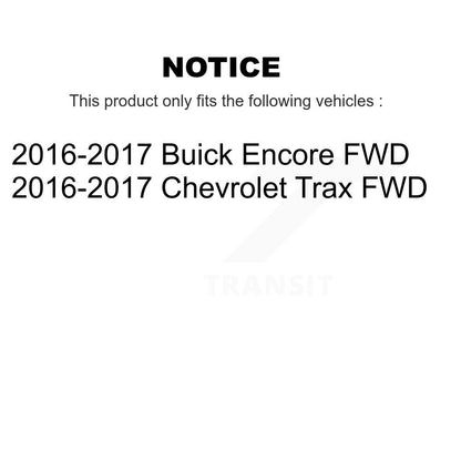 Kit de plaquettes de Rotor de frein, roulement de moyeu avant et arrière (10 pièces) pour Buick Encore Chevrolet FW