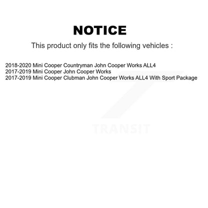 Kit de Rotor et plaquettes de frein à disque, roulement de moyeu avant, pour Mini Cooper Countryman Clubma