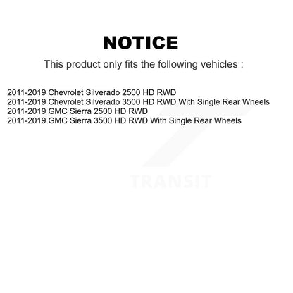 Kit de plaquettes de Rotor de frein, roulement de moyeu avant, pour GMC Chevrolet Sierra 2500 HD Silverad