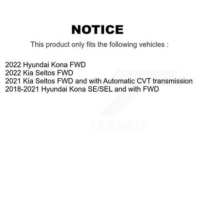 Kit de plaquettes de Rotor de frein à disque, ensemble de roulements de moyeu avant, pour Hyundai Kona Kia Selto