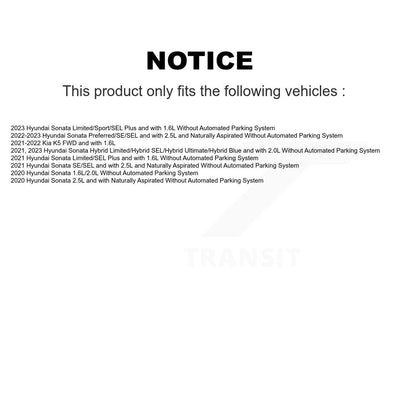 Kit de plaquettes de Rotor de frein, roulement de moyeu avant et arrière (10 pièces), pour Hyundai Sonata Kia K
