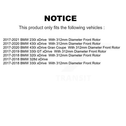 Kit de plaquettes de Rotor de frein, manteau de roulement de moyeu avant, pour BMW 330i xDrive 230i 430i Gran G