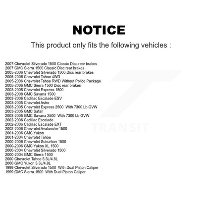 Kit d'étrier de frein avant pour Chevrolet GMC Silverado 1500 Sierra Avalanche Yukon