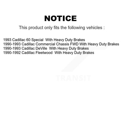 Kit d'étrier de frein avant pour Cadillac DeVille Fleetwood 60 spécial Commercial