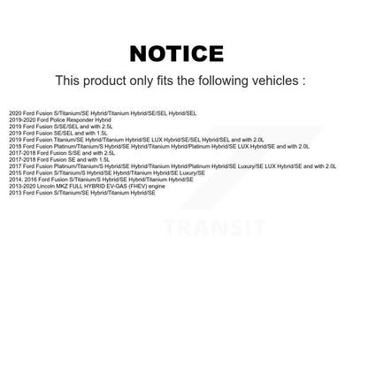 Kit d'étrier de frein avant et arrière, pour Ford Fusion Lincoln MKZ Police, répondeur Hybri