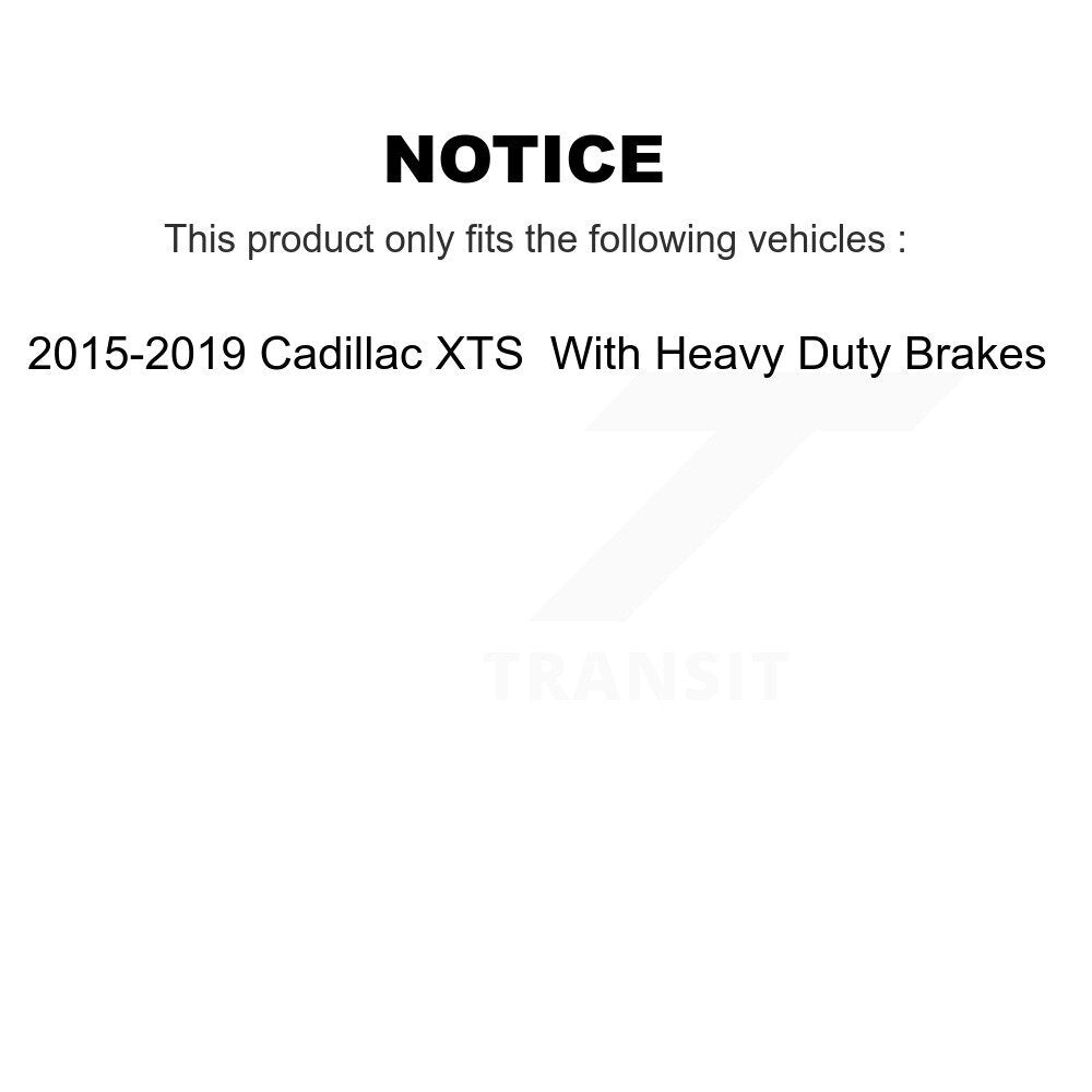 Kit d'étrier de frein avant et arrière pour Cadillac XTS 2015-2019 avec freins robustes