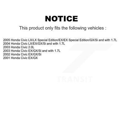 Kit d'étrier de frein à disque avant côté gauche droit (passager conducteur) pour Honda Civic