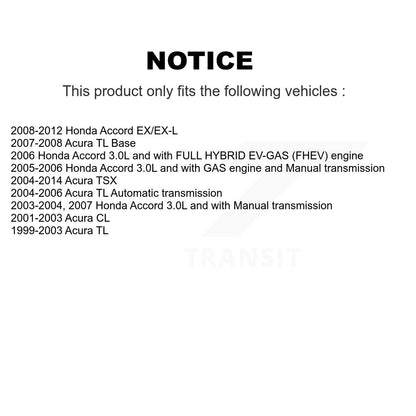 Kit d'étrier de frein à disque avant, côté gauche droit, pour Honda Accord Acura TL TSX CL