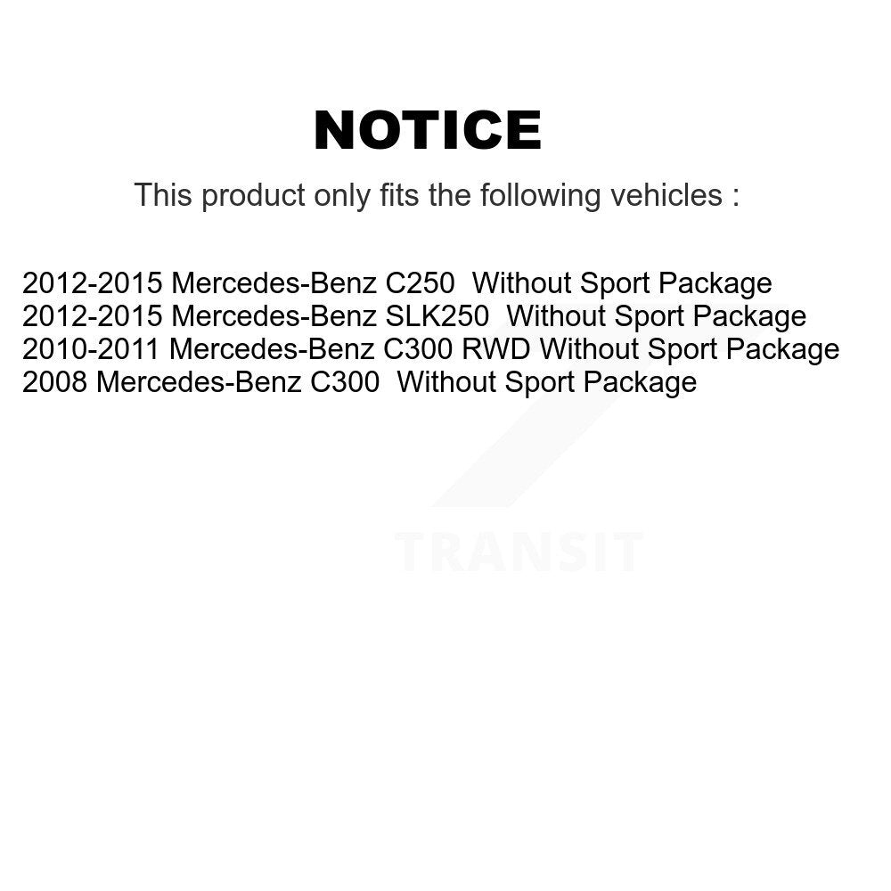 Kit d'étrier de frein avant pour Mercedes-Benz C300 C250 SLK250 sans emballage sport