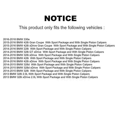 Kit d'étrier de frein avant, pour BMW 328i xDrive 428i Gran Coupé 328d GT 228i 330e