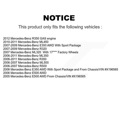 Kit d'étrier de frein avant, pour mercedes-benz ML350 E350 R350 ML320 ML500 R320 E500