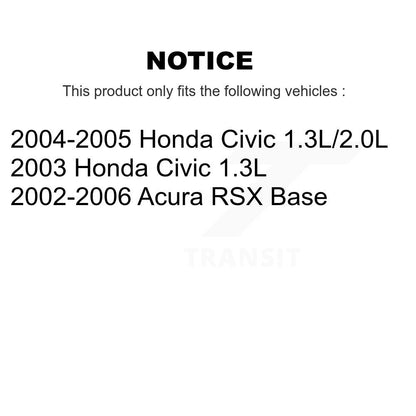 Kit d'étrier de frein avant gauche droite (passager conducteur) pour Honda Civic Acura RSX