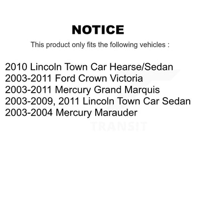 Kit d'étrier de frein arrière, pour Ford Crown Victoria Lincoln Town Car Mercury Grand