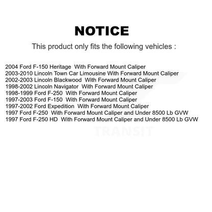 Kit d'étrier de frein à disque arrière, pour Ford F-150 Lincoln Town Car F-250 HD Expedition