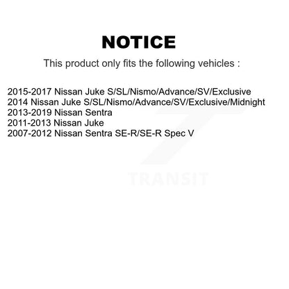 Kit d'étrier de frein arrière côté gauche droit (passager conducteur) pour Nissan Sentra Juk