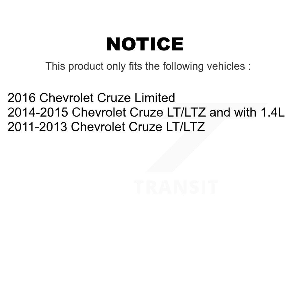 Kit d'étrier de frein arrière gauche droite (passager conducteur) pour Chevrolet Cruze Limite