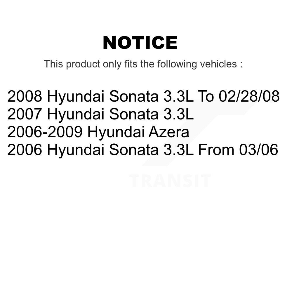 Kit d'étrier de frein arrière gauche droit côté passager pour Hyundai Sonata Azer