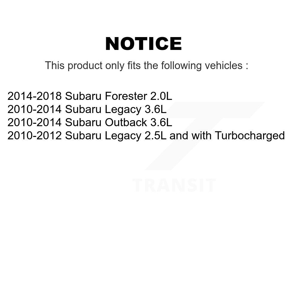 Étrier de frein à disque arrière, Kit côté gauche droit pour Subaru Forester Outback Legacy