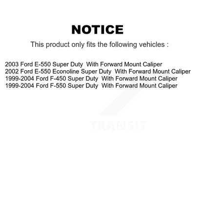 Kit d'étrier de frein à disque arrière, pour Ford E-550 Super Duty F-450 F-550 Econoline