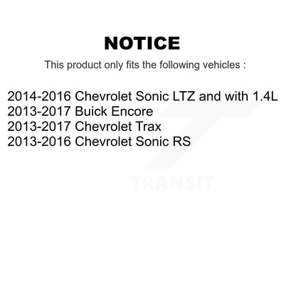 Kit d'étrier de frein arrière côté gauche droit pour Chevrolet Trax Buick Encore Sonic