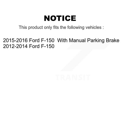 Kit d'étrier de frein à disque arrière côté gauche droit (passager conducteur) pour Ford F-150
