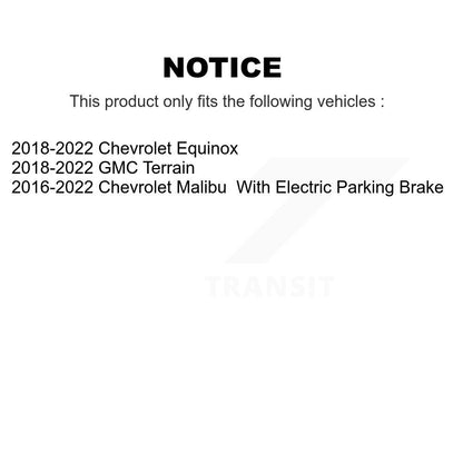 Kit d'étrier de frein arrière côté gauche droit pour Chevrolet Equinox GMC Terrain Malibu