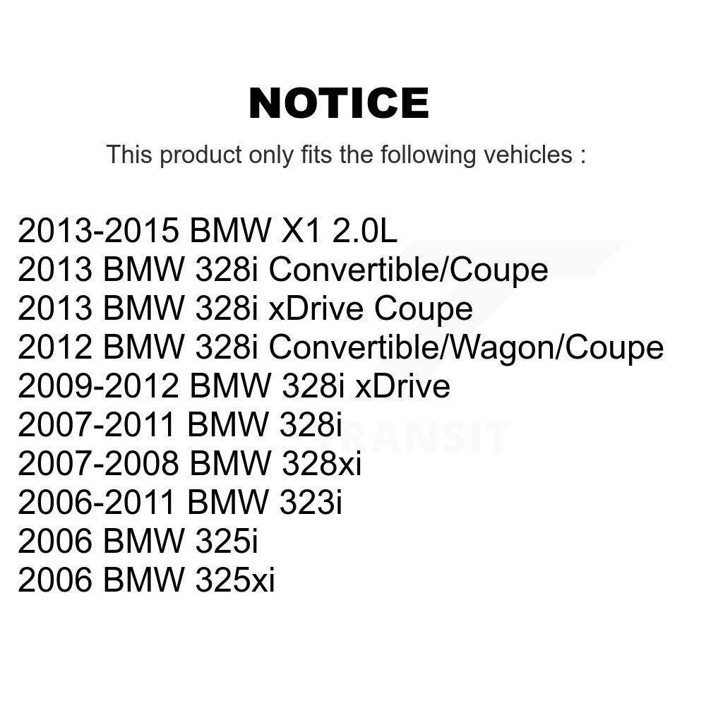 Kit d'étrier de frein arrière (gauche droite) pour BMW 328i xDrive 323i X1 328xi 325i 325x