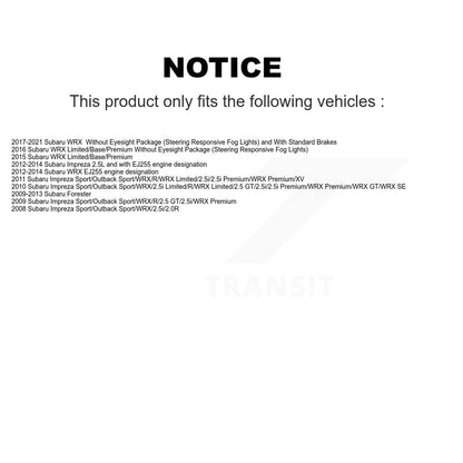 Étrier de frein à disque arrière, Kit côté gauche droit pour Subaru Impreza Forester WRX
