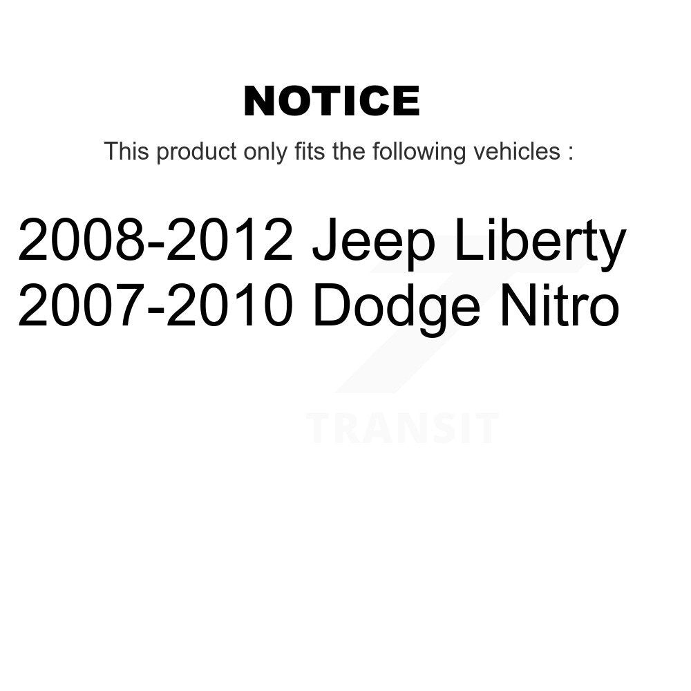 Étrier de frein arrière, Kit de passager conducteur gauche droit pour Jeep Liberty Dodge Nitro
