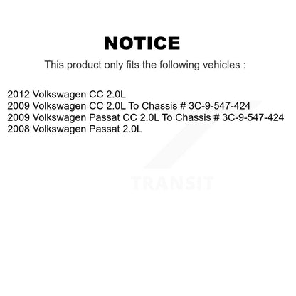 Étrier de frein à disque avant et arrière, Kit côté gauche droit pour Volkswagen CC Passat 2.0L